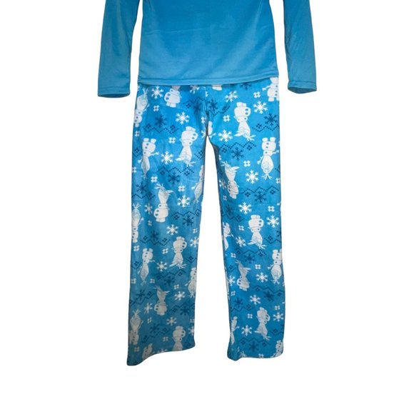 NWT Briefly Stated Disney Frozen II Lightweight Fleece Christmas Holiday PJ's M - Picture 8 of 9